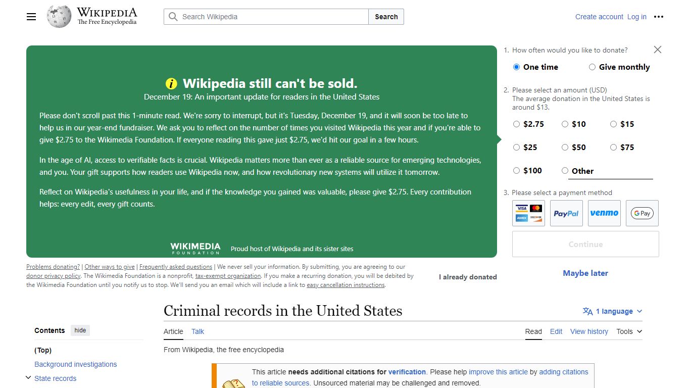 Criminal records in the United States - Wikipedia